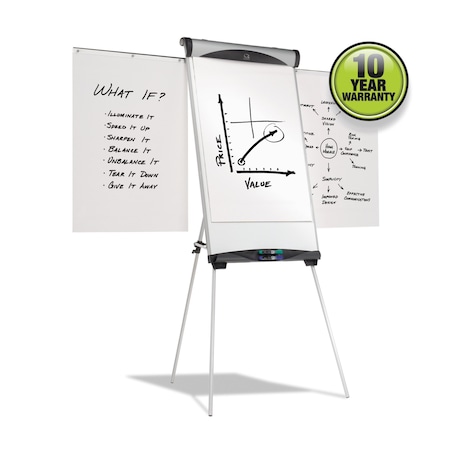 Quartet Euro Magnetic Presentation Easel, 27 x 39, White EU500E